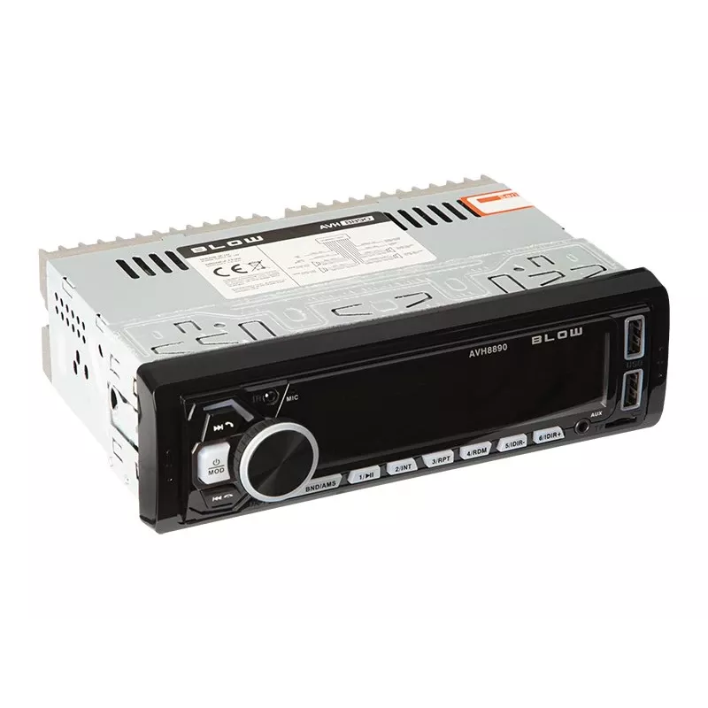 BLOW AVH-8890 FM 45W autoraadio koos Bluetoothi, USB, AUX ja LCD-ekraaniga