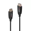 Lindy 10m Fiiberoptiline Hübriid HDMI 8K60 Kaabel, 10 m, HDMI tüüp A (standard), HDMI tüüp A (standard), 48 Gbit/s, Must