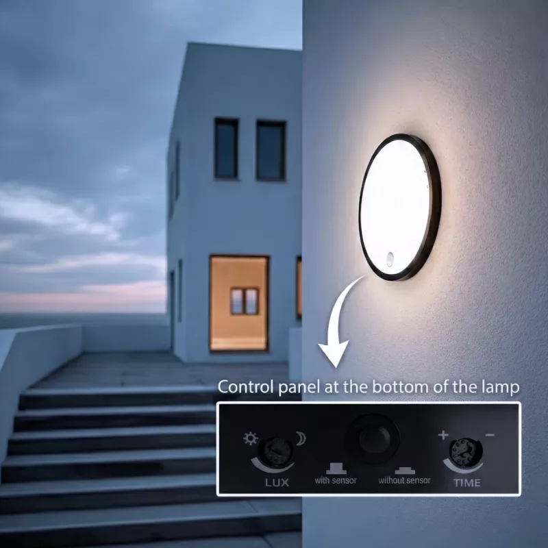 LED-lamp PIR-anduriga MACLEAN MCE525 B — välisseinavalgusti, liikumisanduriga LED
