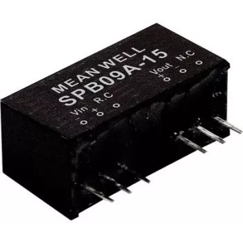 Toiteadapter/muundur MEAN WELL SPB09A-24, 9 W, 24 V, 0,375 A, RoHS