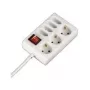 Hama 00108848 pikendusjuhe 1,4 m 7 vahelduvvoolu pistikupesa Valge