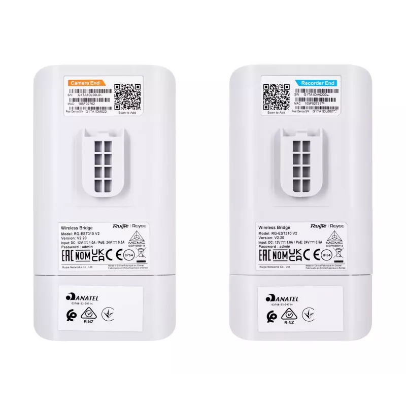 Ruijie Networks RG-EST310 V2 traadita pääsupunkt 867 Mbit/s Valge Power over Ethernet (PoE)