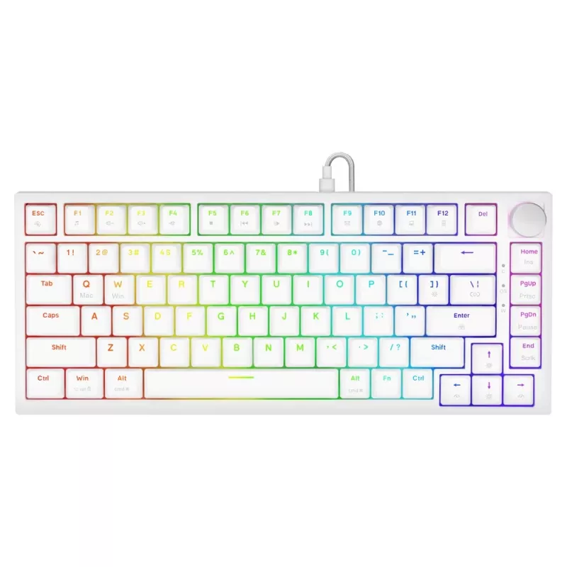 Savio ASTRAL WHITE JADE klaviatuur mängudele USB QWERTY US International