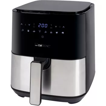 Clatronic FR 3782 H, õhufritüür, 5 l, 80 °C, 200 °C, üksikpilt, must, roostevaba teras