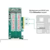 DeLOCK PCI Express x8 kaart 2-le sisemisele NVMe M.2 Key M -le, bifurkatsioon, madalprofiil