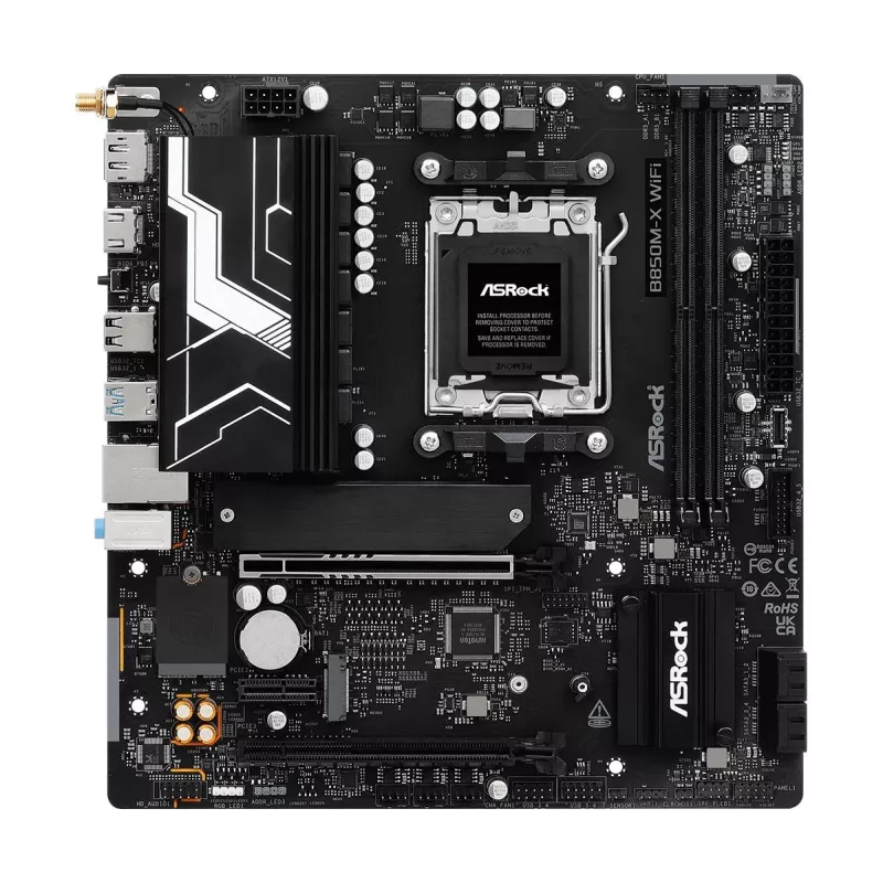 ASRock B850M-X WiFi R2.0 AMD B850 AM5 Micro-ATX emaplaat