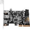 SilverStone ECU05 - USB-adapter - PCIe 2,0 x2 madalprofiil - USB 3,1 Type C x 1 + USB3.0 x 2 + USB3.0 (sisemine) x 2 (SST-ECU05)