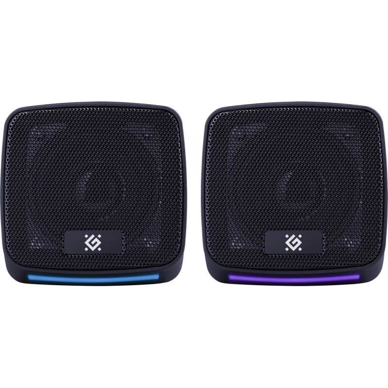 PC-kõlarid DEFENDER J3 2.0 6W LED USB, 2×3W RMS, 90–20000 Hz, 3,5 mm, must