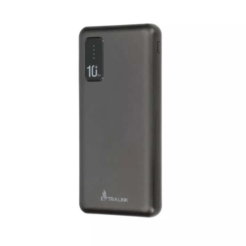 Akupank Extralink EPB-098B 10000 mAh, LiPo, 2× USB-A + 1× USB-C, must