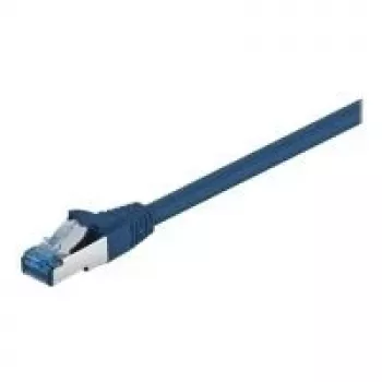 Wentronic Goobay CAT 6a patchkaabel, S/FTP (PiMF), sinine, 0,5 m - LSZH halogeenivaba, vask (93656)