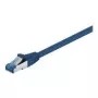 Wentronic Goobay CAT 6a patchkaabel, S/FTP (PiMF), sinine, 0,5 m - LSZH halogeenivaba, vask (93656)