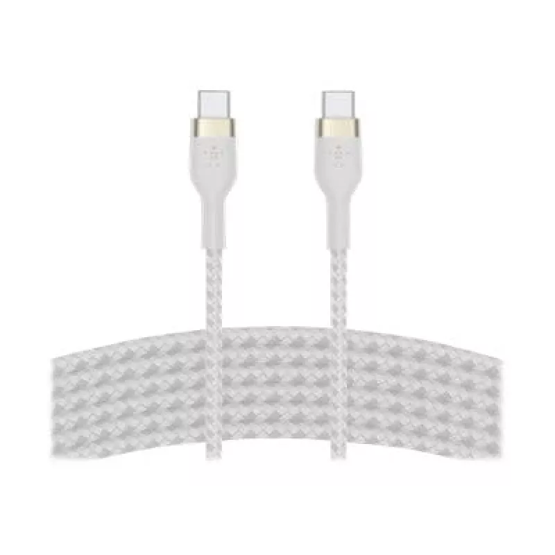 Belkin BOOSTCHARGE PRO Flex USB-kaabel 3 m USB 2.0 USB C Valge (CAB011BT3MWH)