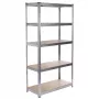 Laoriiul GreenBlue GB378 tsingitud metallist 5 riiulit, tsinkteras, 900×400 mm, 75 kg max riiuli kohta