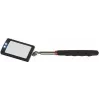 ChiliTec teleskooppeegel LED-valgustusega, pikkus 28–88 cm, peegel 65x40 mm (22103)