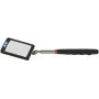 ChiliTec teleskooppeegel LED-valgustusega, pikkus 28–88 cm, peegel 65x40 mm (22103)