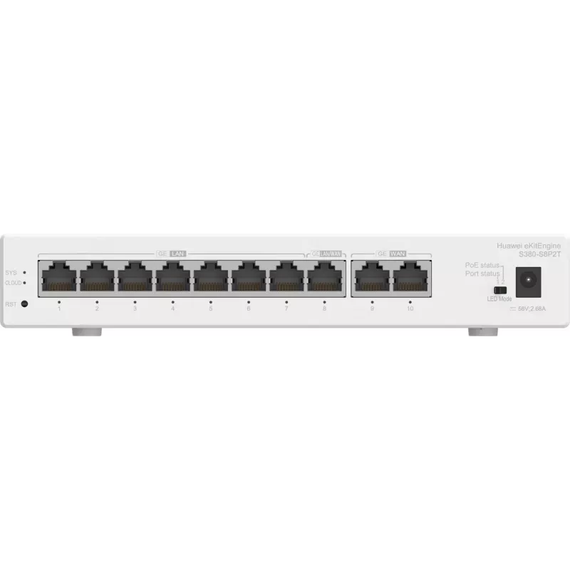 Hallatav kommutaator HUAWEI eKit S380-S8P2T Gigabit Ethernet 10/100/1000