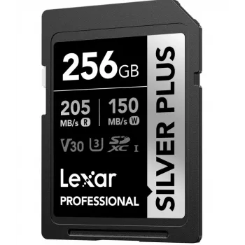 Lexar 256 GB UHS-I SDXC Silver Plus välkmälu