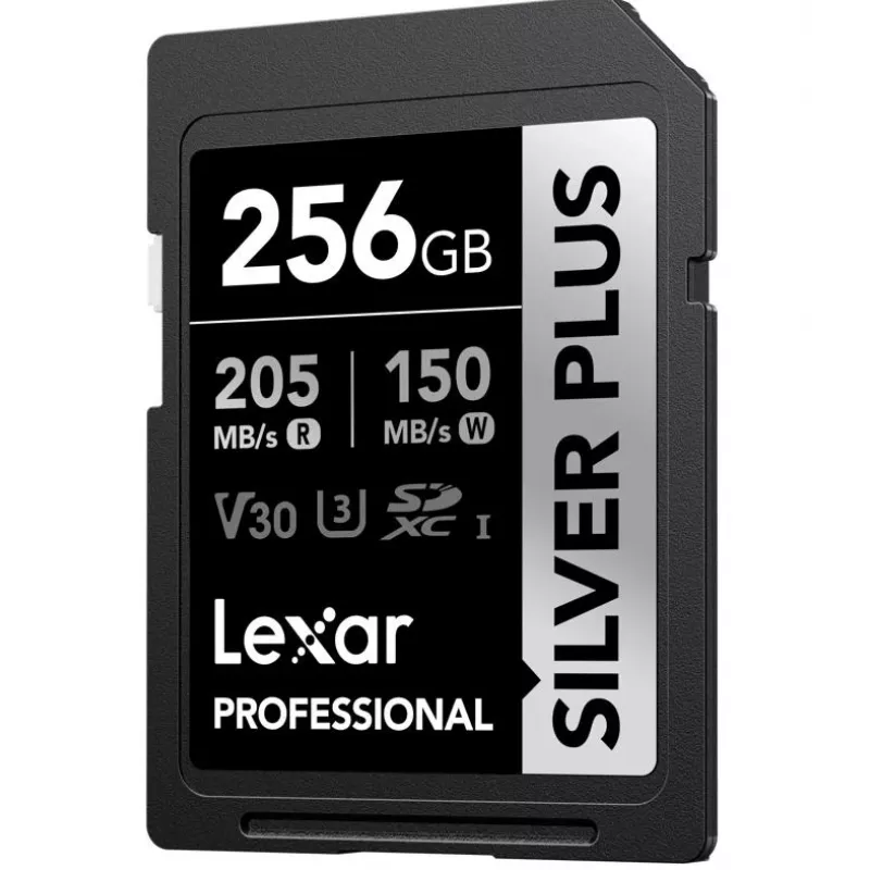Lexar 256 GB UHS-I SDXC Silver Plus välkmälu