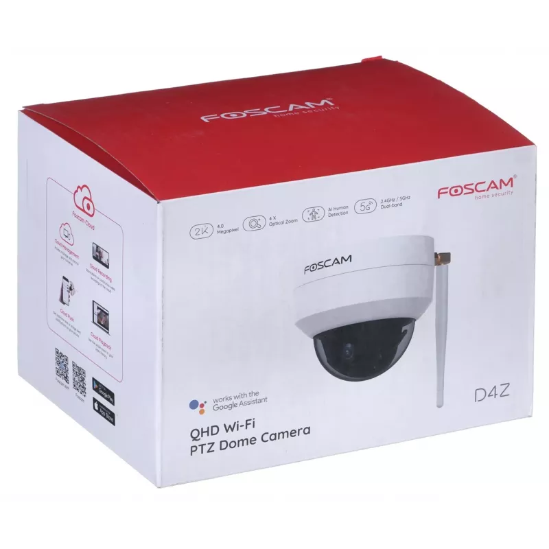 Foscam D4Z Bulb IP turvakaamera siseruumidesse ja välistingimustes 2304 x 1536 pikslit Lae