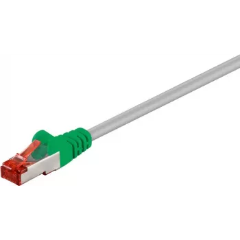 Wentronic goobay - crossover-kaabel - RJ-45 (M) kuni RJ-45 (M) - 7,5 m - SFTP, PiMF - CAT 6 - vormitud, takerdumisvastane - hall, roheline (33280)