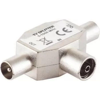 T-ühendus ShiverPeaks 83110 — 2× pistik 1× pesale adapter antenni koaksiaalühendustele
