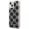 Karl Lagerfeld KLHCP14MLMNMK iPhone 14 Plus 6.7 kõva ümbris must / must Liquid Glitter Monogram