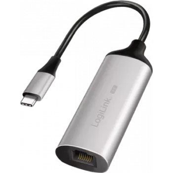 USB-C-RJ45 Gigabiti Etherneti adapter LOGILINK UA0456 — USB 3.2 Gen 1 (5 Gbit/s) isane RJ45 emasesse