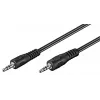 Wentronic Goobay 3,5 mm-pistikühenduskaabel, must, 2,5 m - 3,5 mm-pistik (3-kontaktiline, stereo) > 3,5 mm-pistik (3-kontaktiline, stereo) (50449)