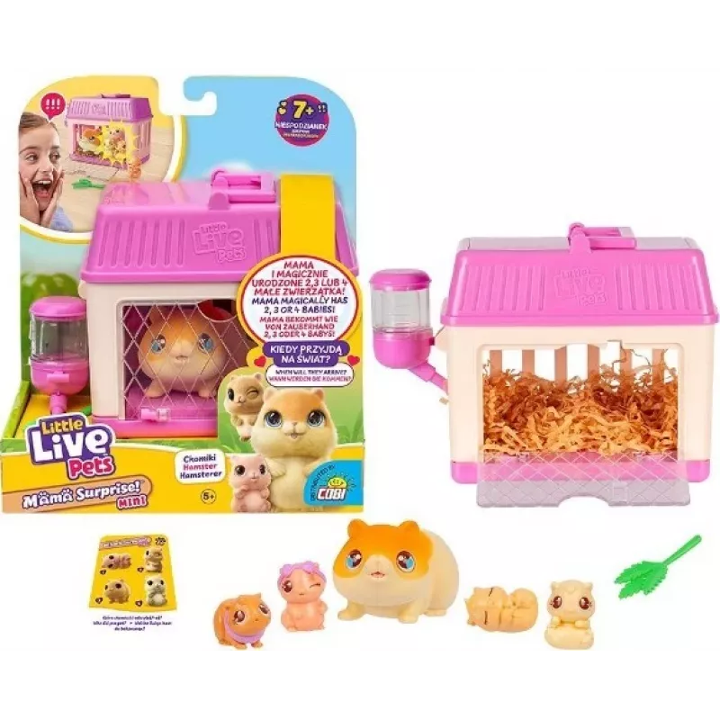 Interaktiivne mänguasi Cobi Little Live Pets Mama Surprise Mini Hamster MO-26626, väike kogutav kujuke