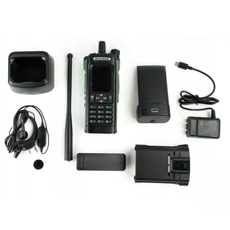 Käsiraadio Baofeng DM-32E — VHF 144–146 MHz, UHF 430–440 MHz, ÕHURIBARX 108–136 MHz, 2200 mAh, DMR/FM, GPS+APRS