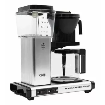 Tilgakohvimasin MOCCAMASTER KBG 741 — 1,25 L veepaak, 10-tassiline kann, 1520 W, roostevaba teras/must