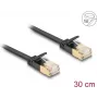 Võrgukaabel DeLOCK RJ45 Cat.6A pistik-pistik U/FTP 0,3m must