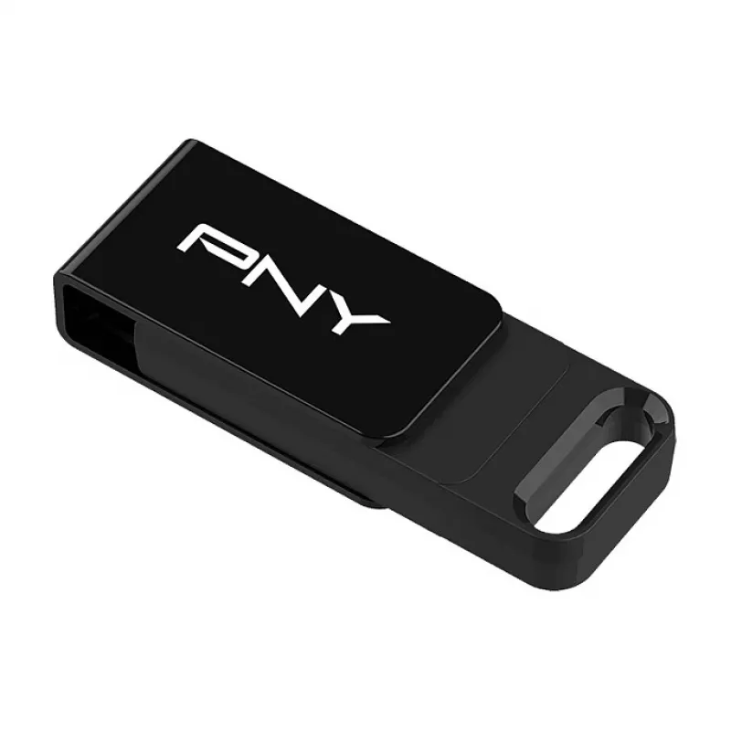 PNY Elite, 64 GB, USB USB-C, 3.2 Gen 1 (3.1 Gen 1), 120 MB/s, Dia, Must