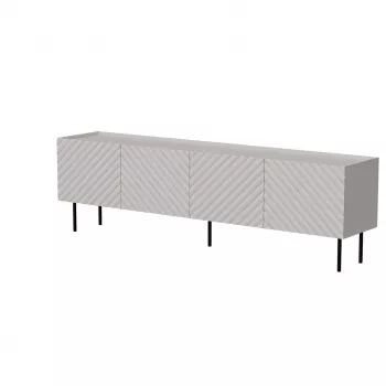 TV-kapp Cama LUCCA 4D 200x40x59 cm, cashmere viimistlusega, hall puitlaastplaadist pealispind