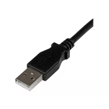 StarTech.com 2m USB 2.0 A to Right Angle B kaabel - M/M, 2 m, USB A, USB B, USB 2.0, 0.48 Gbit/s, Must