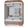 Arvuti korpus Thermaltake The Tower 600 Midi Tower Mocha — ATX/Micro-ATX/Mini-ITX, karastatud klaas, 1x3.5 tolli + 2x2.5 tolli, 4x USB 3.2