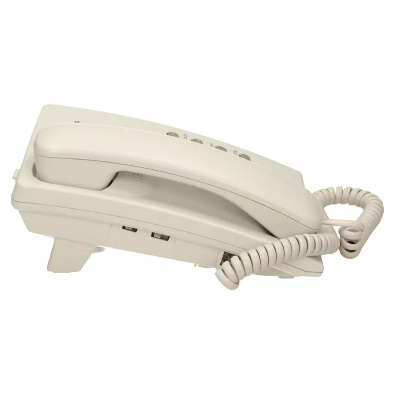 Analoogtelefon Panasonic KX-TS500PDW — 16 nuppu, valge, laua-/seinale kinnitatav, 100-kohaline telefoniraamat