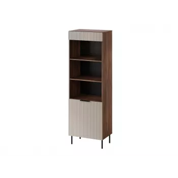 Cama 3 ALMERA Raamaturiiul 60x42x185 pähkel/kašmiir