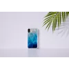 Nutitelefoni ümbris iKins iPhone XR jaoks — sinine järv välispind, must sisepind
