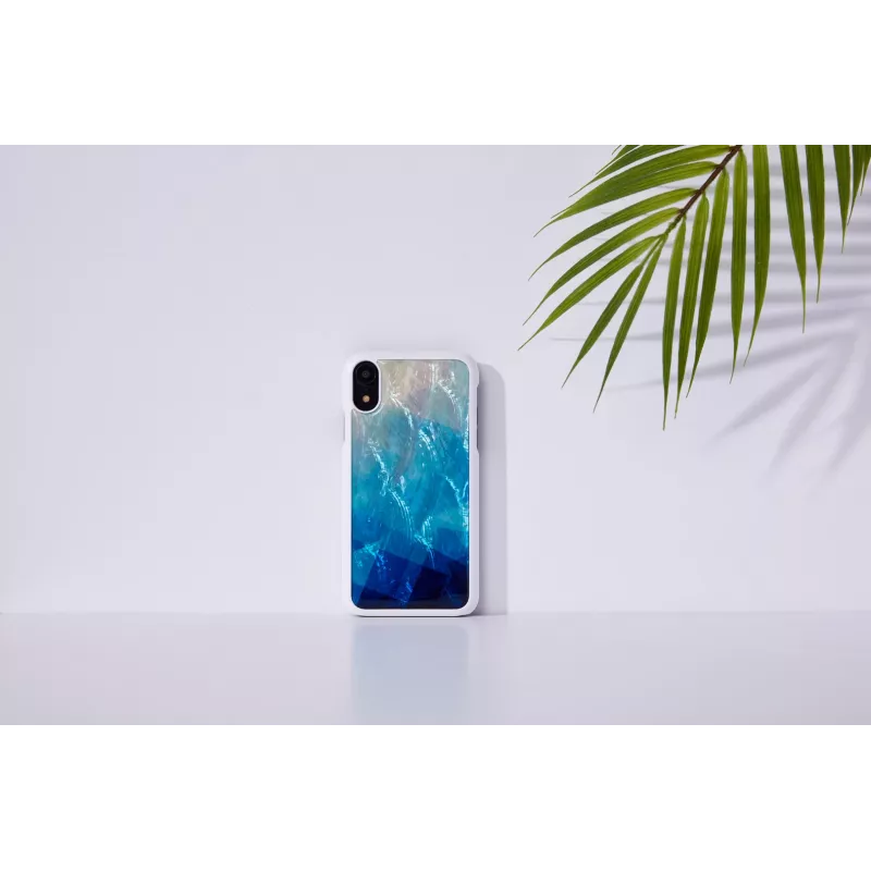 Nutitelefoni ümbris iKins iPhone XR jaoks — sinine järv välispind, must sisepind