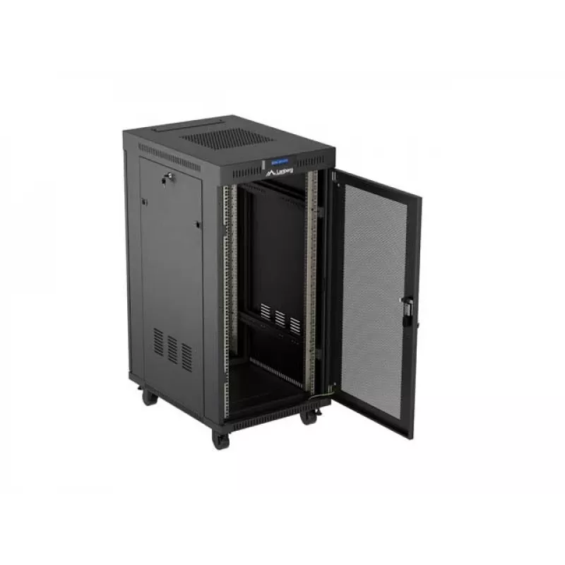 Eraldiseisev LANBERG FF01-6824-23BL 24U 600×800 mm IP20 must riiulikapp