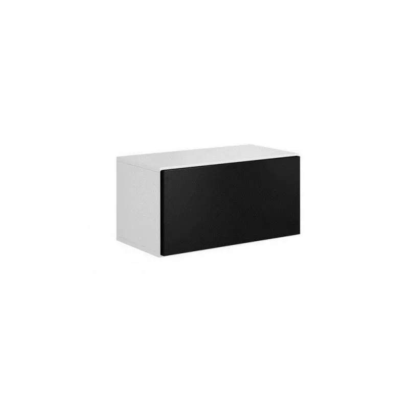 Cama suletud hoiukapp ROCO RO3 75/37/39 valge/valge/must