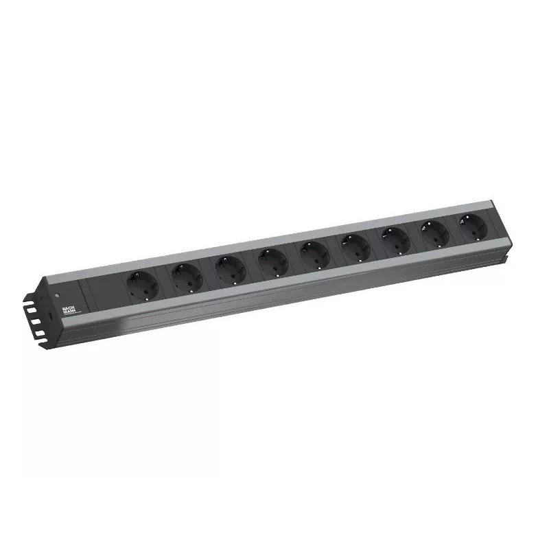 Bachmann 300.001 voolu pikendusjuhe 2 m 9 vahelduvvoolupesa(t) Siseruumides Must, Hall
