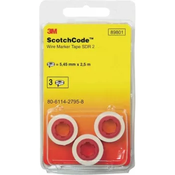 3M Scotchcode kaablimarkerite täiterullid, number 2, 3 rulli (80-6114-2795-8)