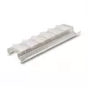 Keystone hoidik 12-pordiline kallutatav 10-tollise ja 19-tollise raami/seinale paigaldamiseks, DELOCK 67040, metall/plast, hõbedane, 77×222×27 mm