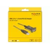 Jadakaabel DeLOCK 64073 USB Type-A DB-9 Läbipaistev 2m