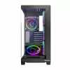 PC Case MODECOM Volcano Stellar 5F ATX Midi Tower, karastatud klaas, 5 eelpaigaldatud ventilaatorit, USB‑C, toetab microATX/ATX, max GPU 420mm, CPU jahuti kõrgus 175mm