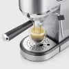 Espressomasin SEVERIN Newspresa KA 5997 — poolautomaatne, 1 L veepaak, 1350 W, kohviveski, must/harjatud teras/kroom
