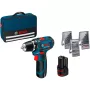 Bosch GSR 12V-15 Professional 1300 p/min 600 g Must, Sinine