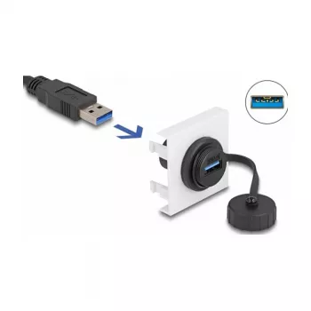 DeLOCK Easy 45 moodul SuperSpeed USB 5 Gbps USB Type-A emane 45 x 45 mm